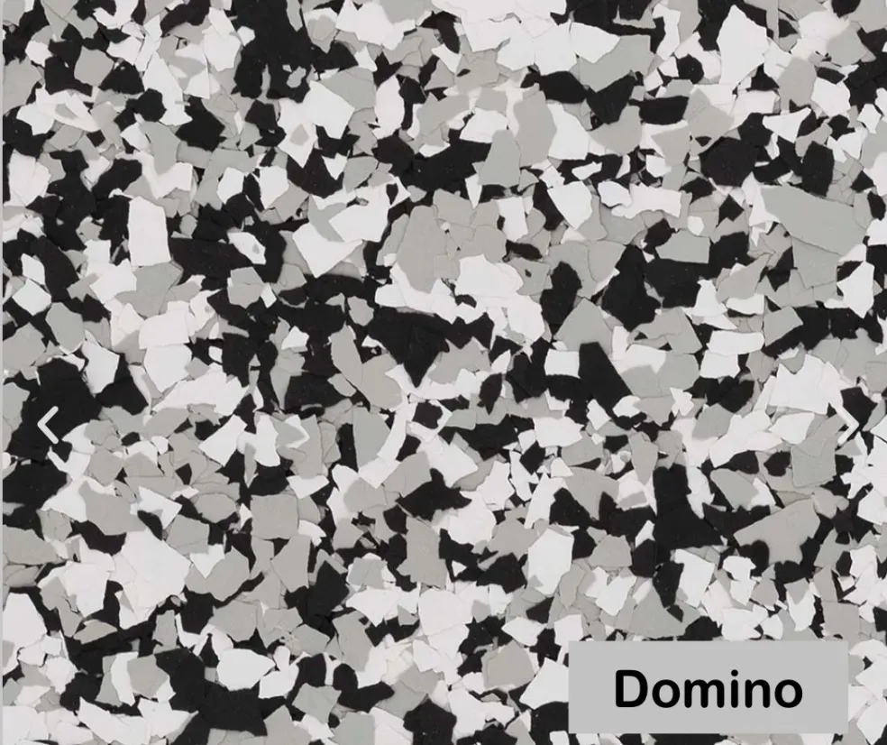 Domino flake color blend