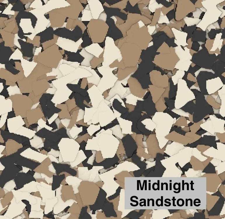 Midnight Sandstone flake color blend