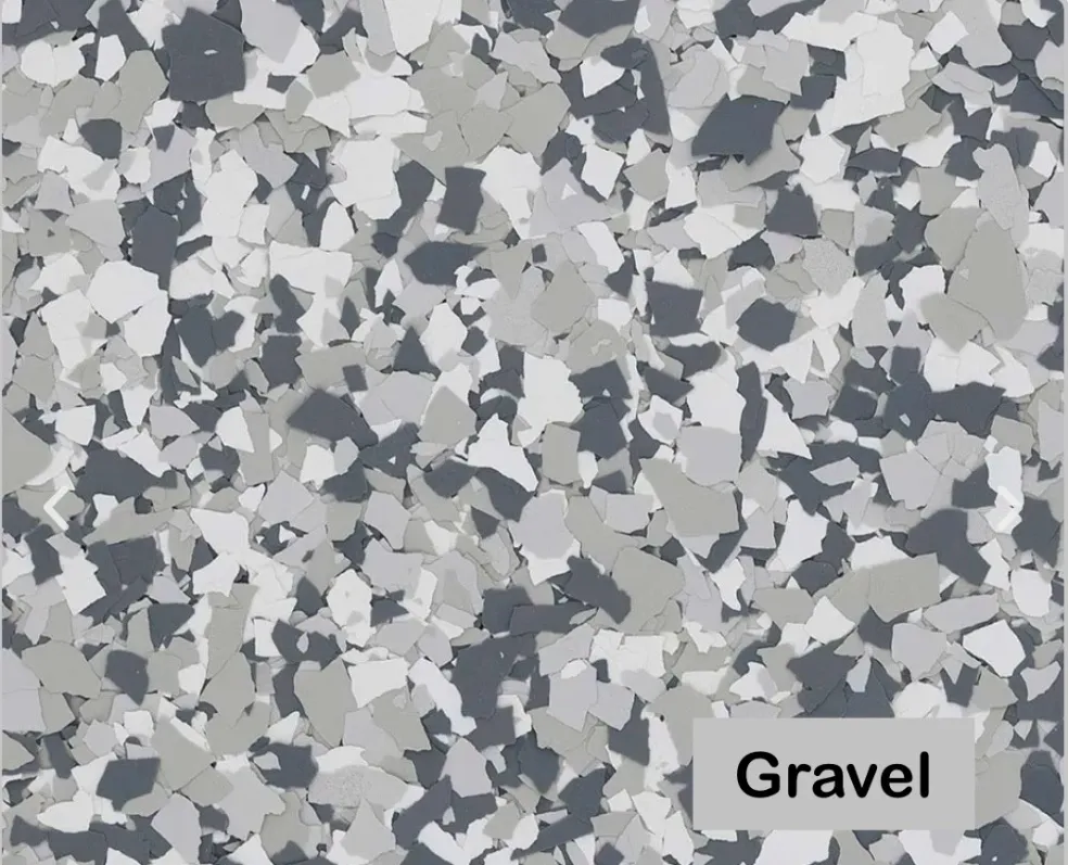 Gravel flake color blend