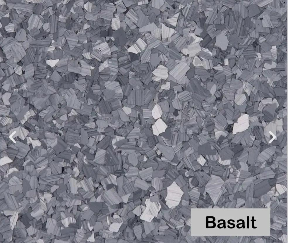 Basalt flake color blend