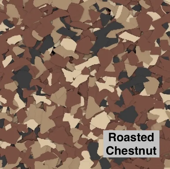 Roasted Chestnut flake color blend