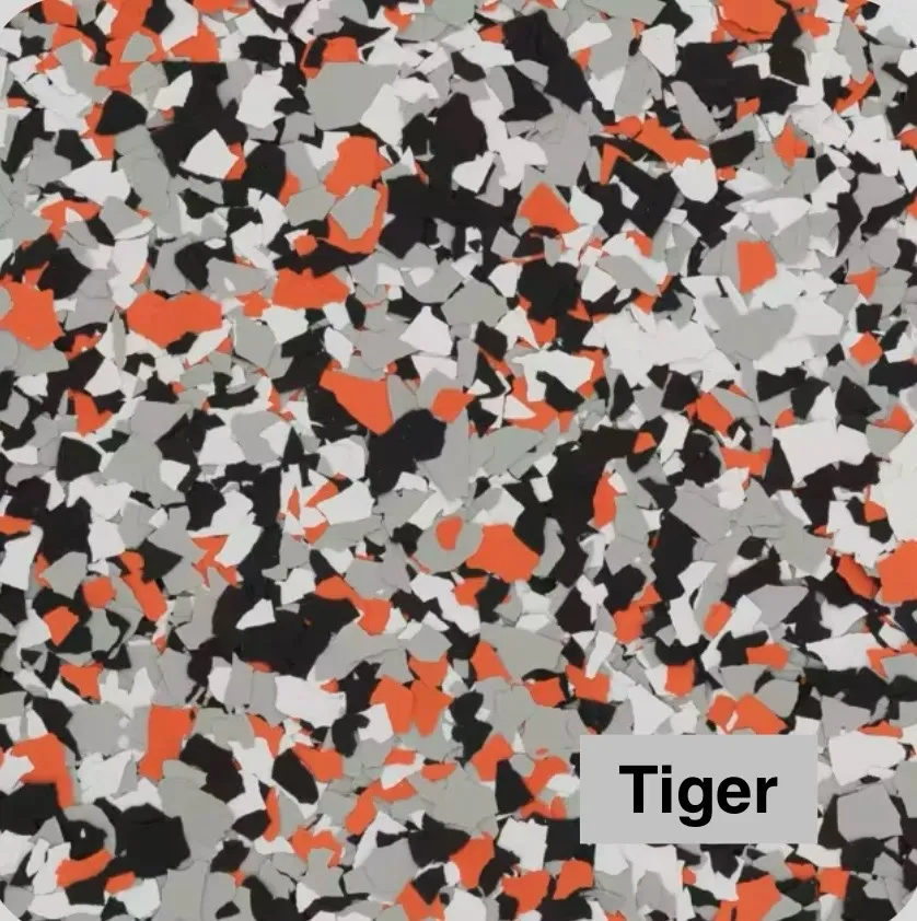 Tiger flake color blend