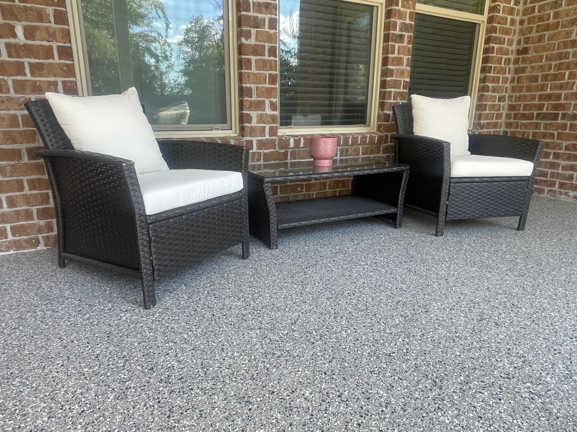 Patios concrete coating