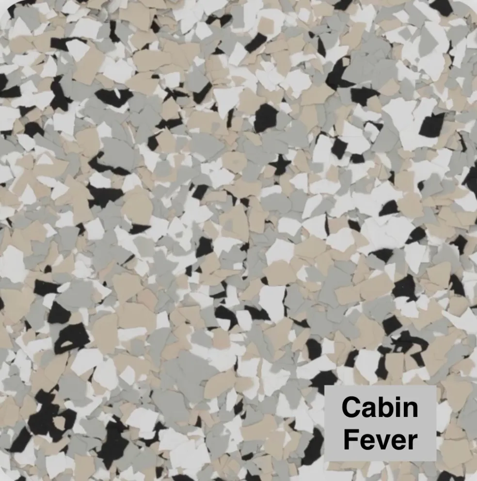 Cabin Fever flake color blend